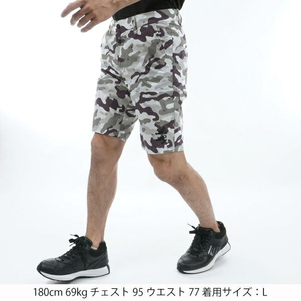 アドミラル ゴルフ Admiral GOLF メンズ メンズ カモフラージュ プリント ショートパンツ ADMA421 詳細5