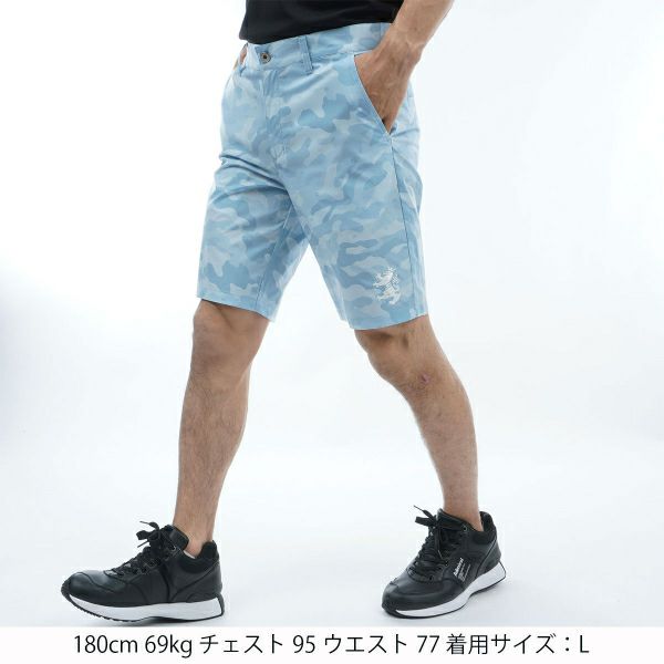 アドミラル ゴルフ Admiral GOLF メンズ メンズ カモフラージュ プリント ショートパンツ ADMA421 詳細9