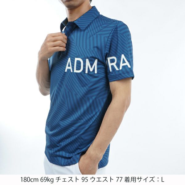 アドミラル ゴルフ Admiral GOLF メンズ メンズ ダズルパターン シャツ ADMA425 詳細4