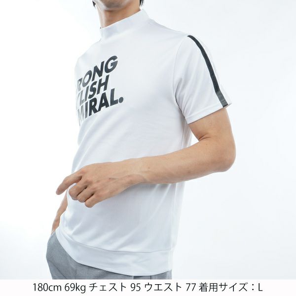 アドミラル ゴルフ Admiral GOLF メンズ メンズ 冷感パフォーマンス モックシャツ ADMA427 詳細7