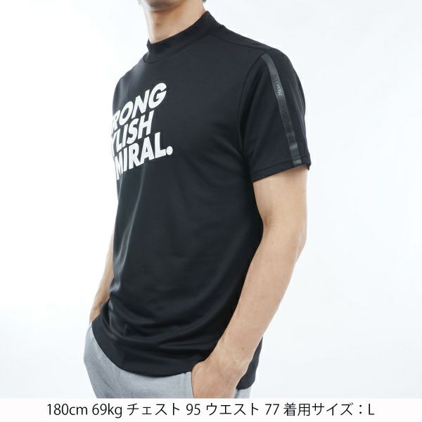 アドミラル ゴルフ Admiral GOLF メンズ メンズ 冷感パフォーマンス モックシャツ ADMA427 詳細9