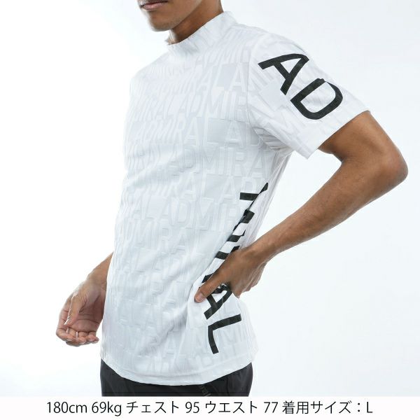 アドミラル ゴルフ Admiral GOLF メンズ メンズ リンクスジャカード モックシャツ ADMA429 詳細7