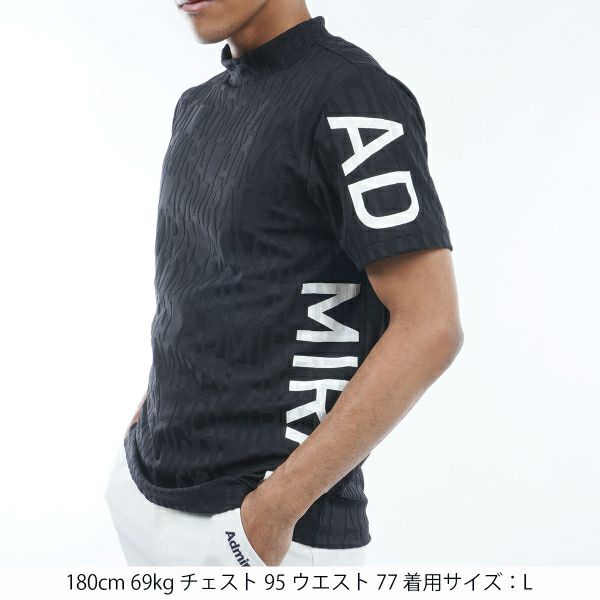 アドミラル ゴルフ Admiral GOLF メンズ メンズ リンクスジャカード モックシャツ ADMA429 詳細9