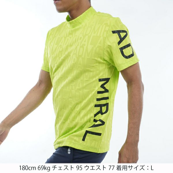 アドミラル ゴルフ Admiral GOLF メンズ メンズ リンクスジャカード モックシャツ ADMA429 詳細11