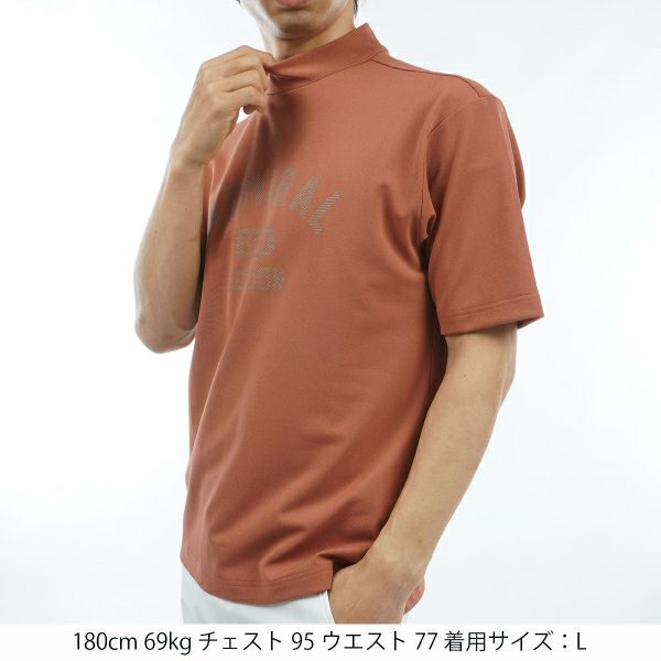 アドミラル ゴルフ Admiral GOLF メンズ メンズ アーチロゴ モックシャツ ADMA432 詳細6