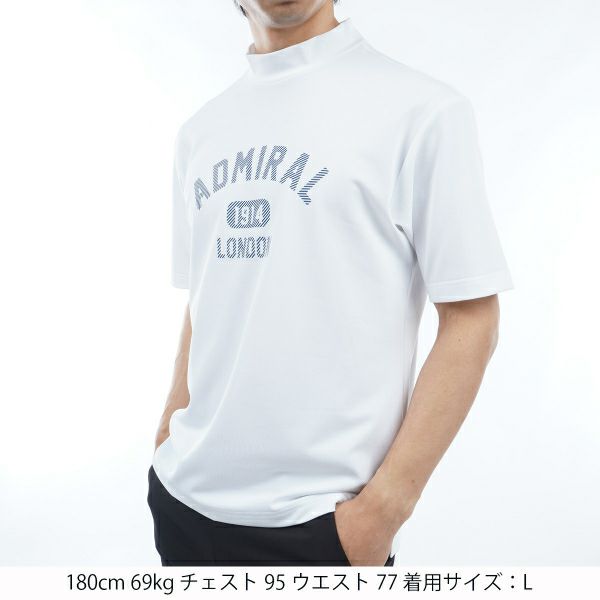 アドミラル ゴルフ Admiral GOLF メンズ メンズ アーチロゴ モックシャツ ADMA432 詳細8
