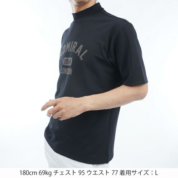 アドミラル ゴルフ Admiral GOLF メンズ メンズ アーチロゴ モックシャツ ADMA432 詳細10