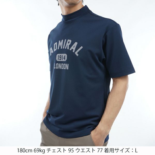 アドミラル ゴルフ Admiral GOLF メンズ メンズ アーチロゴ モックシャツ ADMA432 詳細12