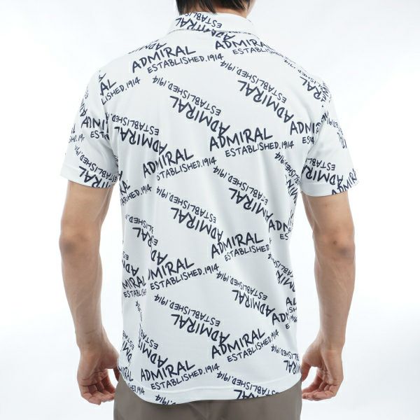 アドミラル ゴルフ Admiral GOLF メンズ メンズ ランダムロゴ プリントシャツ ADMA433 詳細8