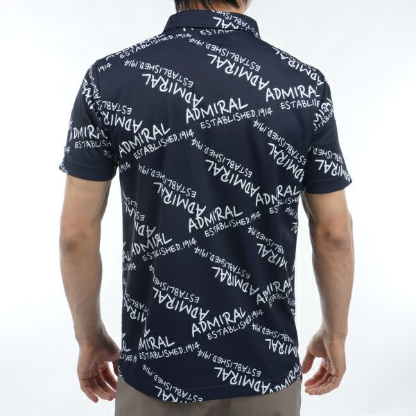 アドミラル ゴルフ Admiral GOLF メンズ メンズ ランダムロゴ プリントシャツ ADMA433 詳細10
