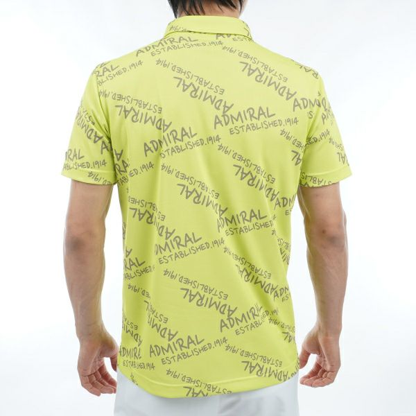 アドミラル ゴルフ Admiral GOLF メンズ メンズ ランダムロゴ プリントシャツ ADMA433 詳細12