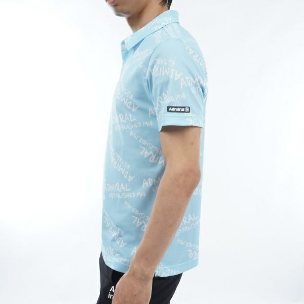 アドミラル ゴルフ Admiral GOLF メンズ メンズ ランダムロゴ プリントシャツ ADMA433 詳細13