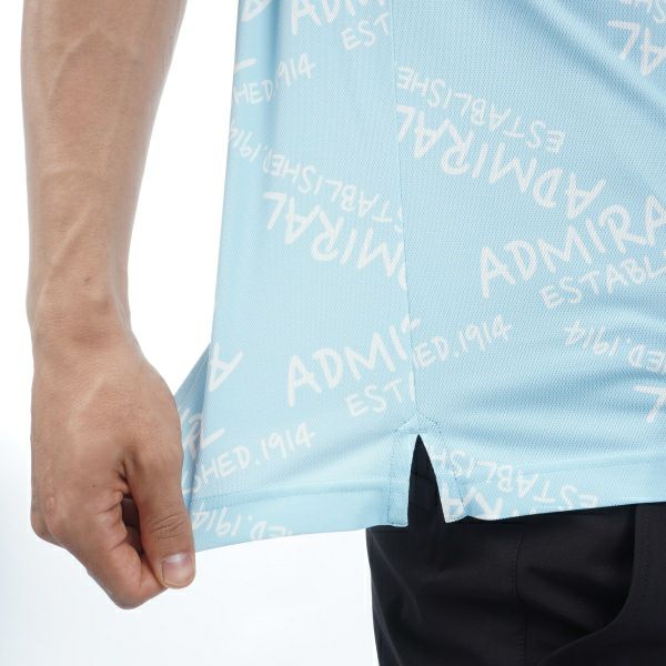 アドミラル ゴルフ Admiral GOLF メンズ メンズ ランダムロゴ プリントシャツ ADMA433 詳細15