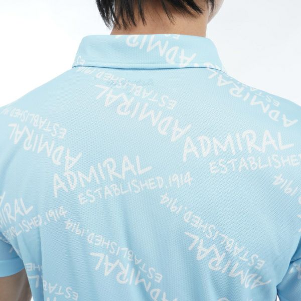 アドミラル ゴルフ Admiral GOLF メンズ メンズ ランダムロゴ プリントシャツ ADMA433 詳細17