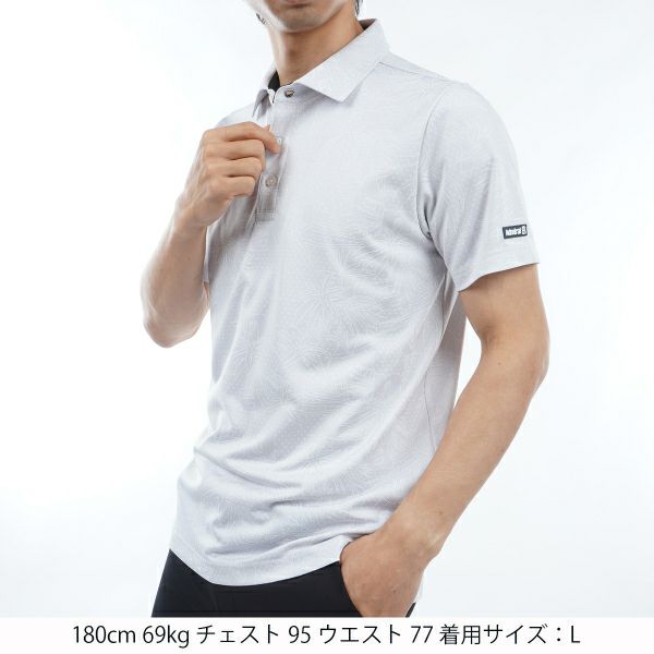 アドミラル ゴルフ Admiral GOLF メンズ メンズ リーフジャカード シャツ ADMA434 詳細7