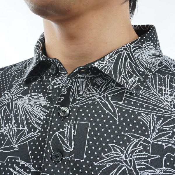 アドミラル ゴルフ Admiral GOLF メンズ メンズ リーフジャカード シャツ ADMA434 詳細18
