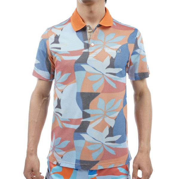 アドミラル ゴルフ Admiral GOLF メンズ メンズ リゾート柄 ポロシャツ ADMA435 詳細1