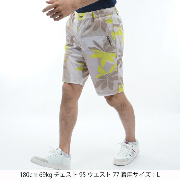アドミラル ゴルフ Admiral GOLF メンズ メンズ リゾート柄 ショートパンツ ADMA436 詳細4