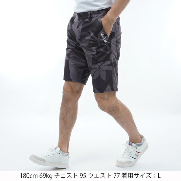 アドミラル ゴルフ Admiral GOLF メンズ メンズ リゾート柄 ショートパンツ ADMA436 詳細6