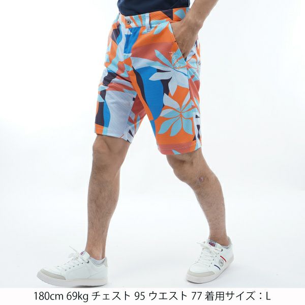 アドミラル ゴルフ Admiral GOLF メンズ メンズ リゾート柄 ショートパンツ ADMA436 詳細8