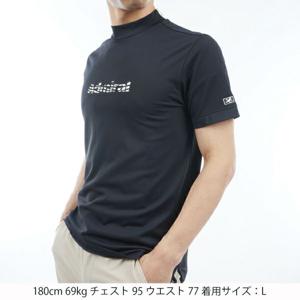 アドミラル ゴルフ Admiral GOLF メンズ メンズ ゼブラロゴ モックシャツ ADMA438 詳細5