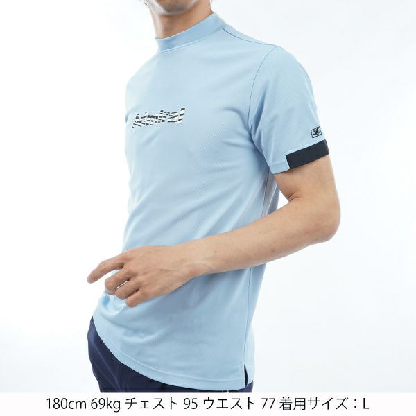 アドミラル ゴルフ Admiral GOLF メンズ メンズ ゼブラロゴ モックシャツ ADMA438 詳細9