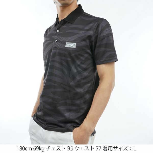 アドミラル ゴルフ Admiral GOLF メンズ メンズ ゼブラ柄 ポロシャツ ADMA439 詳細9
