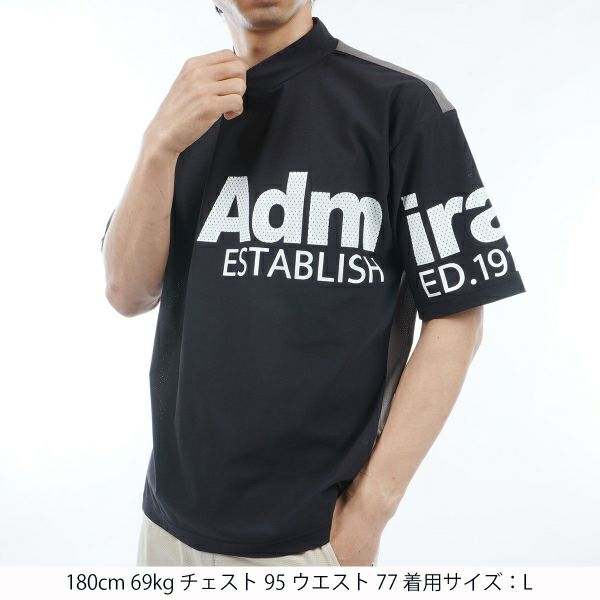 アドミラル ゴルフ Admiral GOLF メンズ メンズ フレックスドライ モックシャツ ADMA440 詳細6