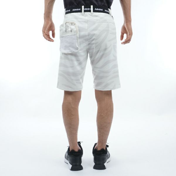 アドミラル ゴルフ Admiral GOLF メンズ メンズ バックディンプル ゼブラ柄 ショートパンツ ADMA442 詳細8