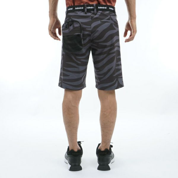 アドミラル ゴルフ Admiral GOLF メンズ メンズ バックディンプル ゼブラ柄 ショートパンツ ADMA442 詳細10