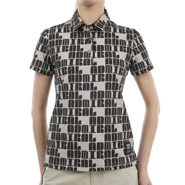 アドミラル ゴルフ Admiral GOLF レディース レディース ロゴモノグラム ポロシャツ ADLA402 詳細2