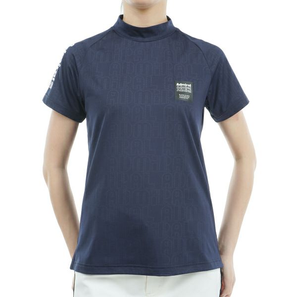 アドミラル ゴルフ Admiral GOLF レディース レディース ロゴエンボス モックシャツ ADLA403 詳細5