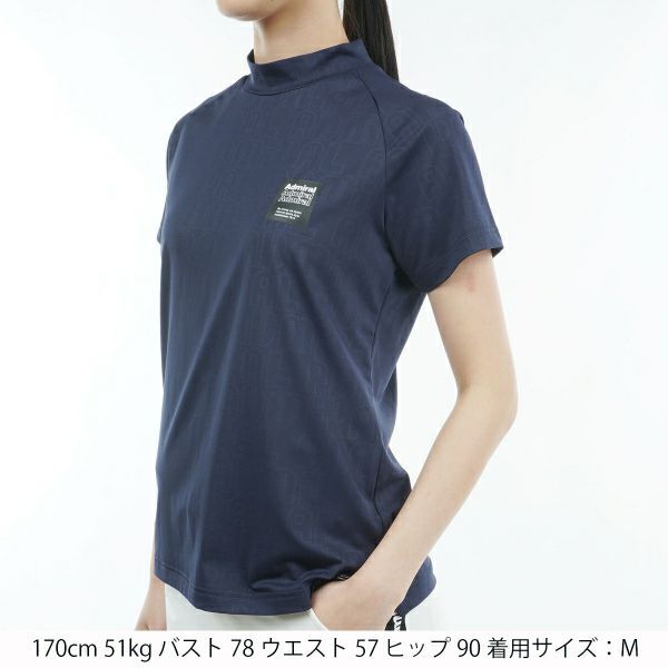 アドミラル ゴルフ Admiral GOLF レディース レディース ロゴエンボス モックシャツ ADLA403 詳細15