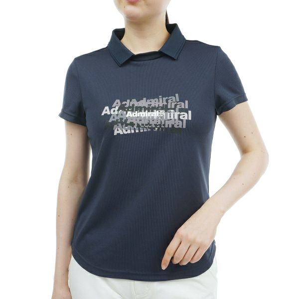 アドミラル ゴルフ Admiral GOLF レディース レディース フロントロゴ 衿付きTEE ADLA404 詳細2
