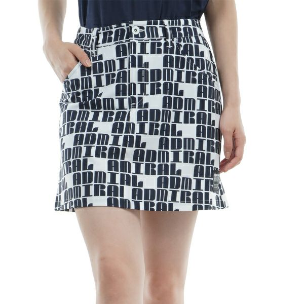 アドミラル ゴルフ Admiral GOLF レディース レディース ロゴモノグラム ストレッチスカート ADLA405 詳細1