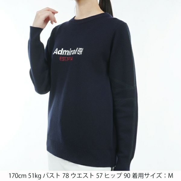 アドミラル ゴルフ Admiral GOLF レディース レディース ユニオンジャック クルーセーター ADLA408 詳細4