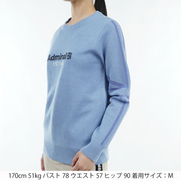 アドミラル ゴルフ Admiral GOLF レディース レディース ユニオンジャック クルーセーター ADLA408 詳細8