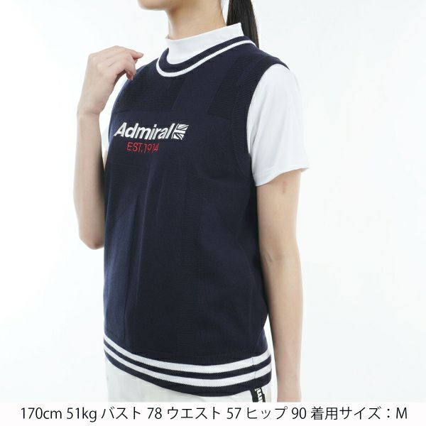 アドミラル ゴルフ Admiral GOLF レディース レディース ユニオンジャック クルーベスト ADLA409 詳細8