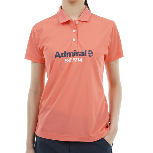アドミラル ゴルフ Admiral GOLF レディース レディース リサイクルカノコ ロゴ ポロシャツ ADLA410 詳細1