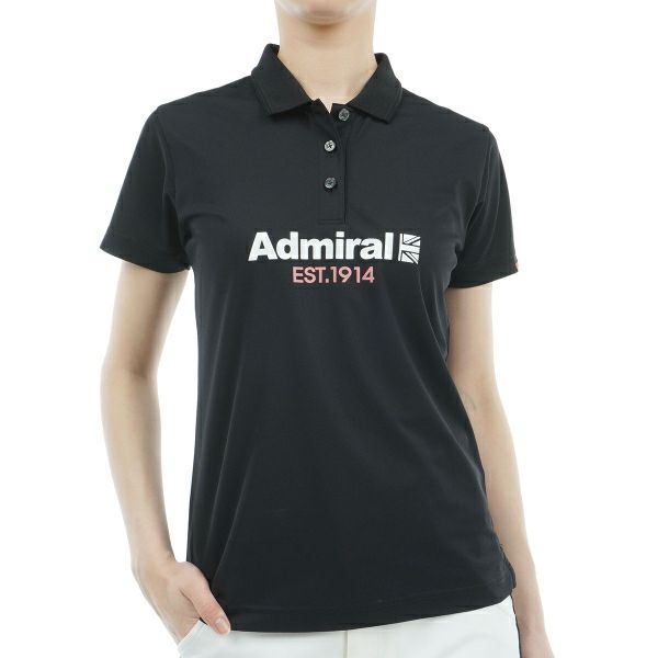 アドミラル ゴルフ Admiral GOLF レディース レディース リサイクルカノコ ロゴ ポロシャツ ADLA410 詳細3