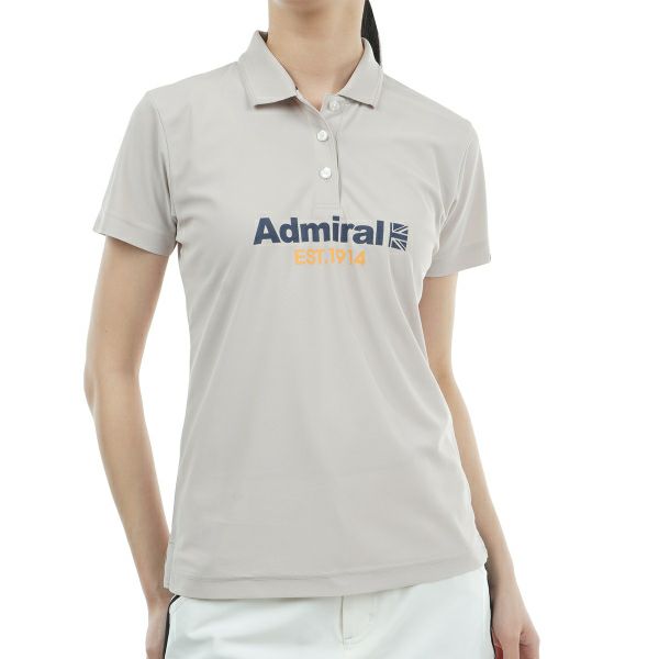 アドミラル ゴルフ Admiral GOLF レディース レディース リサイクルカノコ ロゴ ポロシャツ ADLA410 詳細4