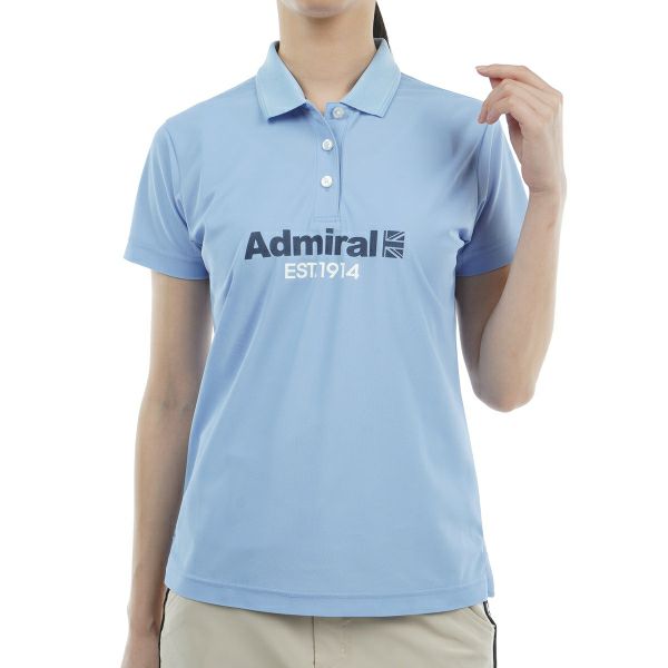アドミラル ゴルフ Admiral GOLF レディース レディース リサイクルカノコ ロゴ ポロシャツ ADLA410 詳細6