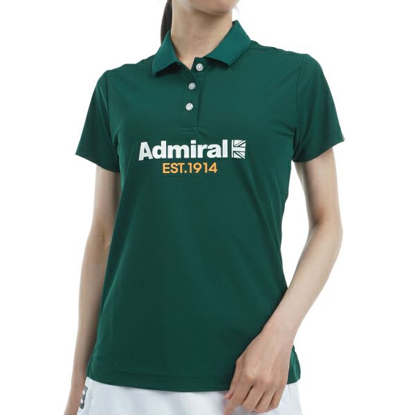 アドミラル ゴルフ Admiral GOLF レディース レディース リサイクルカノコ ロゴ ポロシャツ ADLA410 詳細8