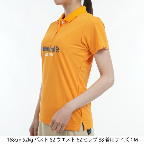 アドミラル ゴルフ Admiral GOLF レディース レディース リサイクルカノコ ロゴ ポロシャツ ADLA410 詳細21