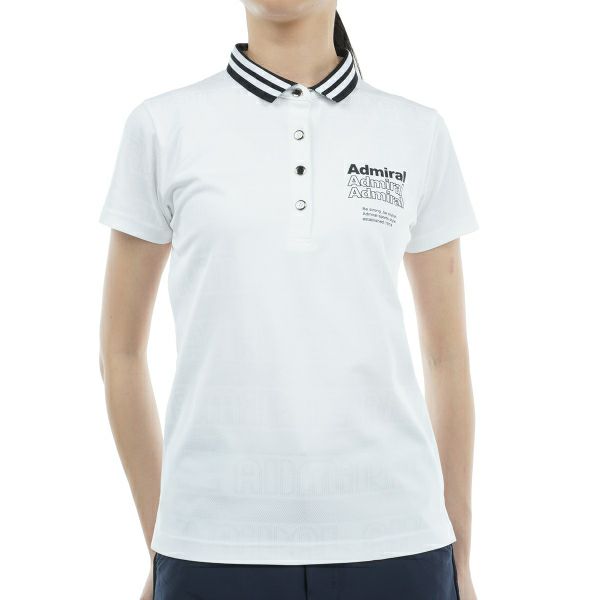 アドミラル ゴルフ Admiral GOLF レディース レディース ロゴジャカード ポロシャツ ADLA411 詳細2