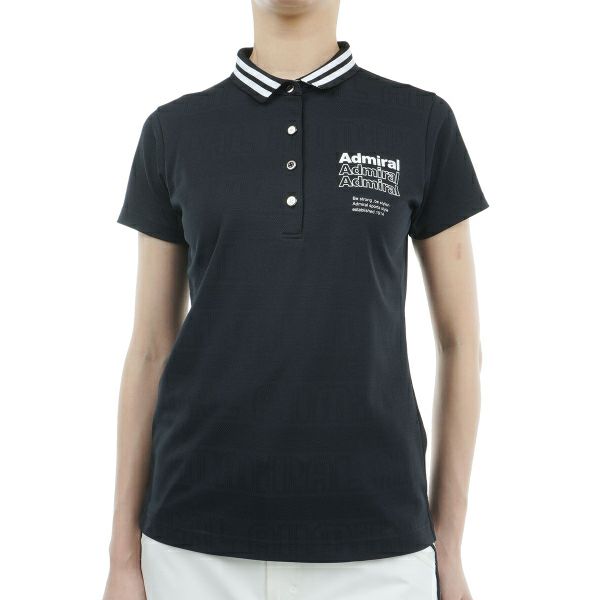 アドミラル ゴルフ Admiral GOLF レディース レディース ロゴジャカード ポロシャツ ADLA411 詳細3