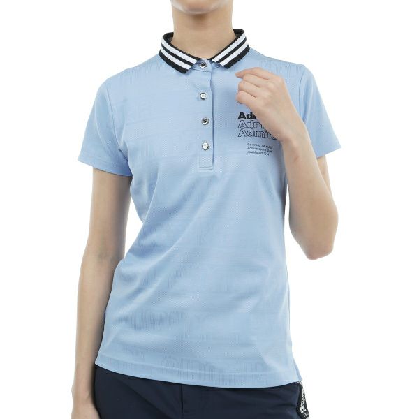 アドミラル ゴルフ Admiral GOLF レディース レディース ロゴジャカード ポロシャツ ADLA411 詳細4