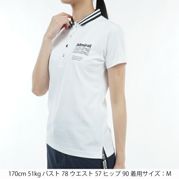 アドミラル ゴルフ Admiral GOLF レディース レディース ロゴジャカード ポロシャツ ADLA411 詳細7