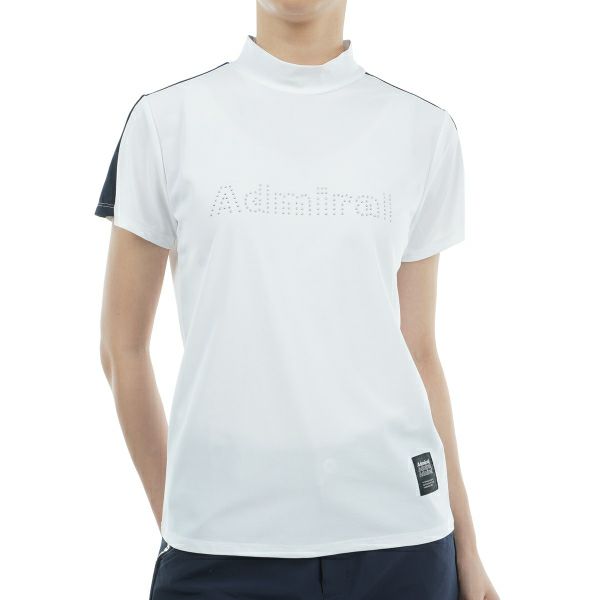 アドミラル ゴルフ Admiral GOLF レディース レディース メタルロゴ モックシャツ ADLA412 詳細2