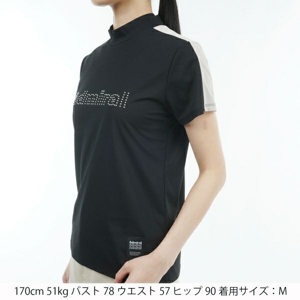 アドミラル ゴルフ Admiral GOLF レディース レディース メタルロゴ モックシャツ ADLA412 詳細6